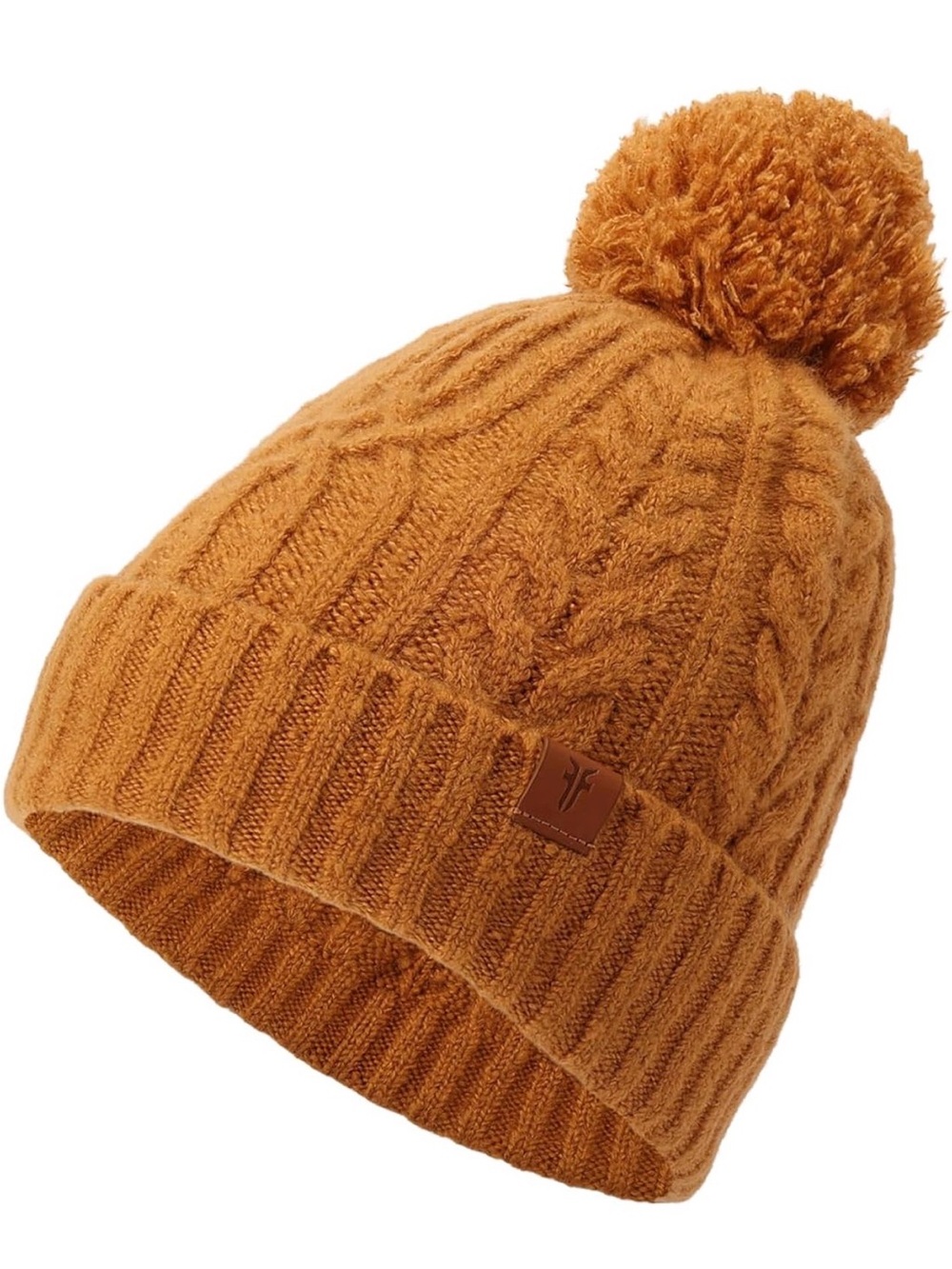 Frye Women's Cable Beanie with Pom Pom NWT